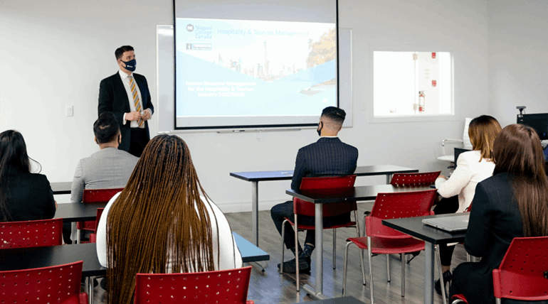 Group discussion in the classroom